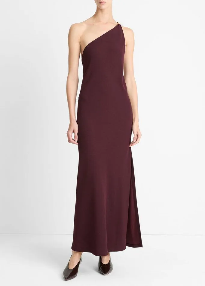 Dresses Women Vince SphereDetail OneShoulder Dress Cherry Night