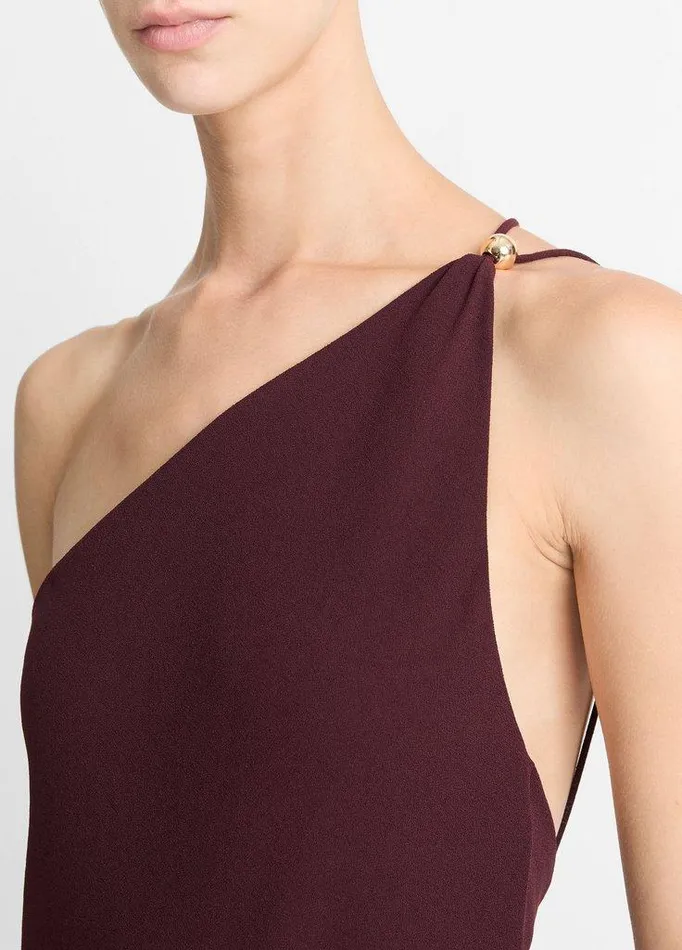 Dresses Women Vince SphereDetail OneShoulder Dress Cherry Night Dresses Women Vince SphereDetail OneShoulder Dress Cherry Night