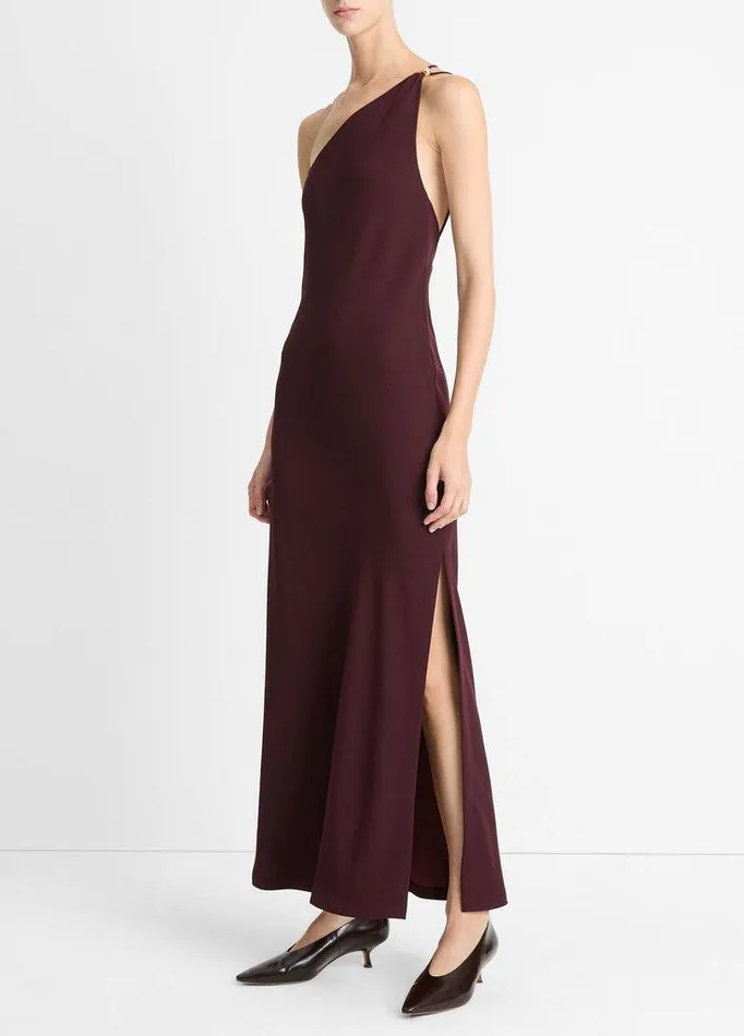 Dresses Women Vince SphereDetail OneShoulder Dress Cherry Night Dresses Women Vince SphereDetail OneShoulder Dress Cherry Night
