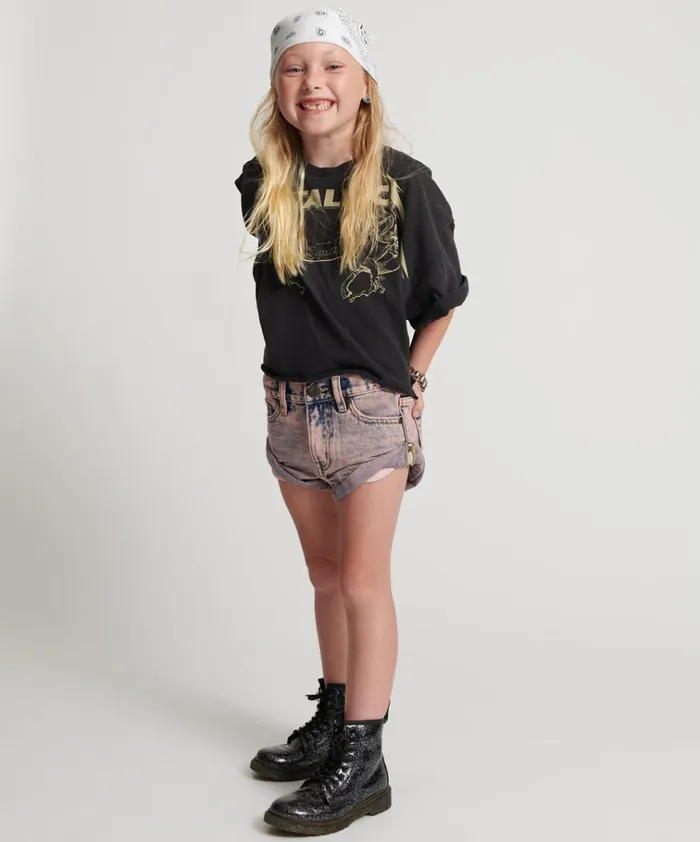 DUSTY KIDS BANDIT DENIM SHORTS Kids One Teaspoon Kids DUSTY KIDS BANDIT DENIM SHORTS Kids One Teaspoon Kids