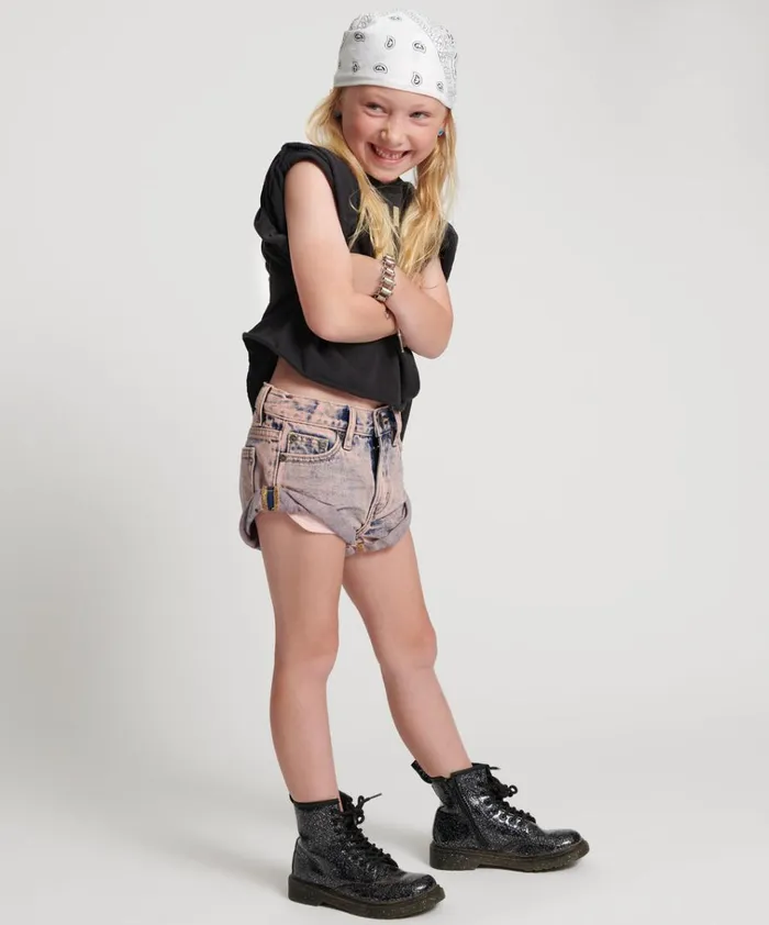 DUSTY KIDS BANDIT DENIM SHORTS Kids One Teaspoon Kids DUSTY KIDS BANDIT DENIM SHORTS Kids One Teaspoon Kids