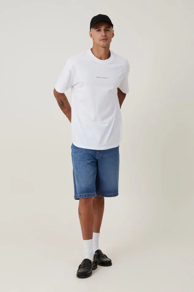 Easy TShirt White Legacy Supply Men Cotton On Tees and Tanks