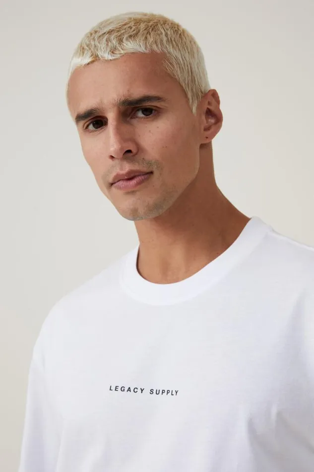 Easy TShirt White Legacy Supply Men Cotton On Tees and Tanks