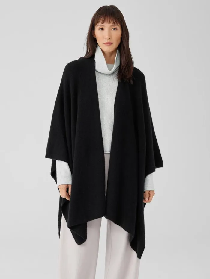 Eileen Fisher Accessories Cashmere Silk Bliss Serape Black 8211 Shop