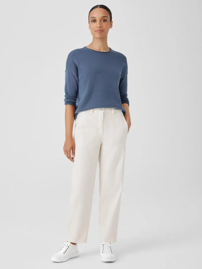 Eileen Fisher Extended Sizing 1X3X Undyed Organic Cotton Denim Lantern Jean Undyed Natural 8211 Shop