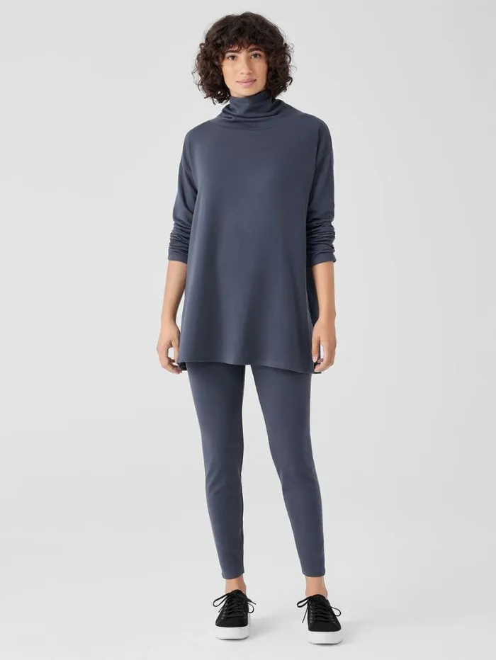 Eileen Fisher Petite Cozy Brushed Terry Hug HighWaisted Leggings Ocean 8211 Shop
