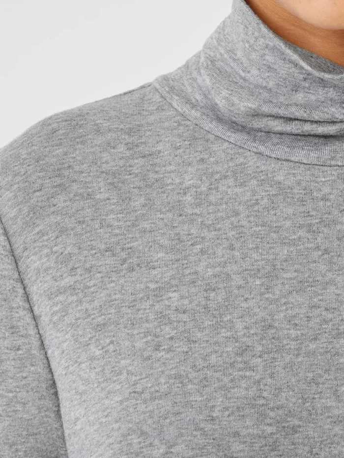 Eileen Fisher Tops and Tees Ribbed Pima Cotton Blend Top Moon 8211 Shop