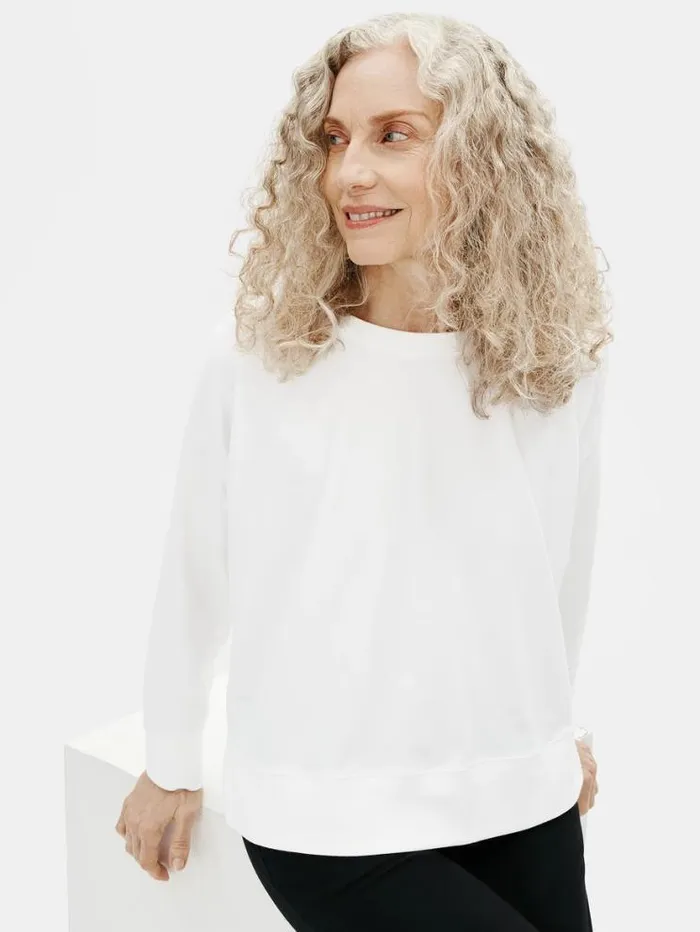 Eileen Fisher Tops and Tees Traceable Cotton Jersey Crew Neck BoxTop White 8211 Shop Eileen Fisher Tops and Tees Traceable Cotton Jersey Crew Neck BoxTop White 8211 Shop