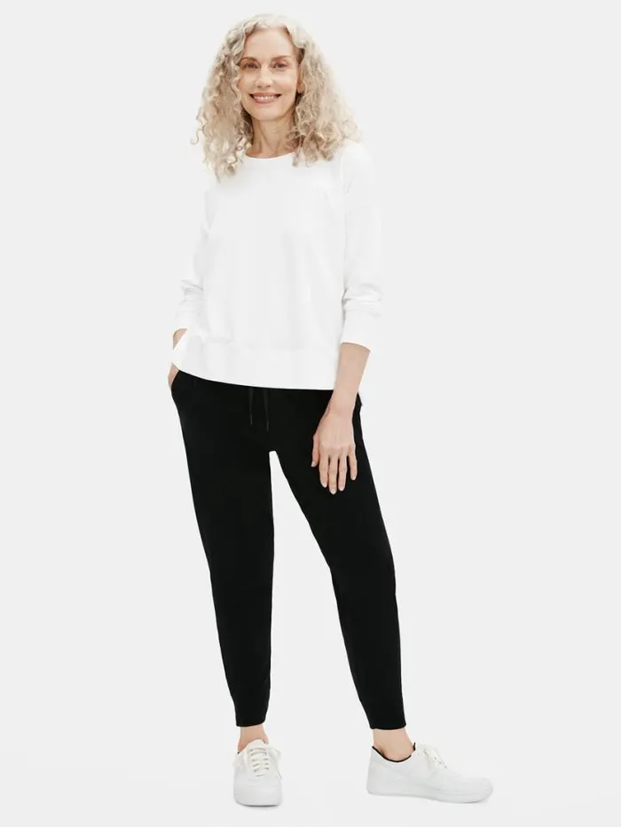 Eileen Fisher Tops and Tees Traceable Cotton Jersey Crew Neck BoxTop White 8211 Shop