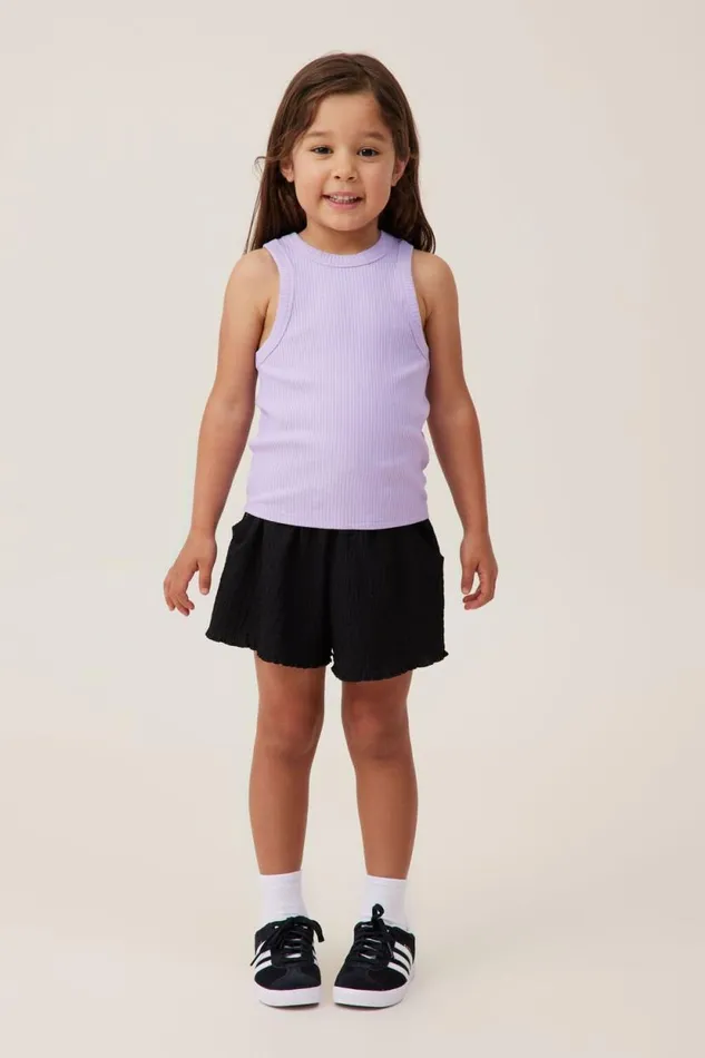 Eleanor Tank Lilac Drop Rib Girls Cotton On Tops and TShirts Eleanor Tank Lilac Drop Rib Girls Cotton On Tops and TShirts