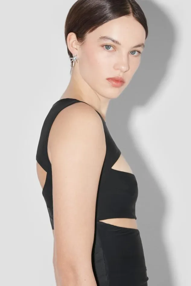 Elena Tank Top Black Women MISBHV Tops