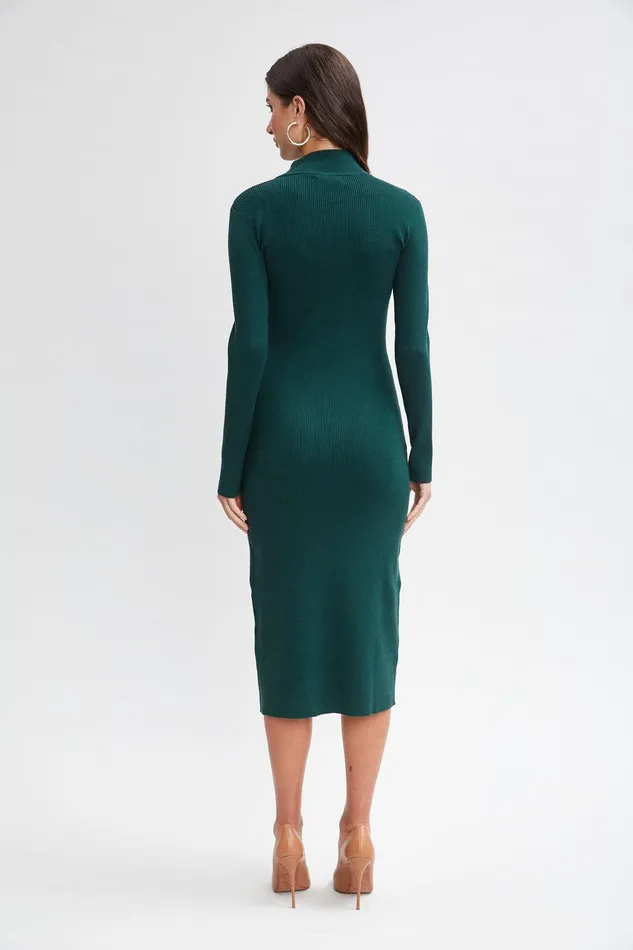 Elie Tahari Button Sweater Dress Juniper Women Dresses and Jumpsuits