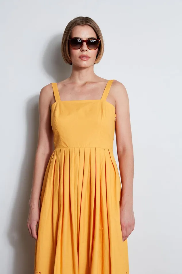 Elie Tahari Embroidered Maxi Dress Afternoon Orange Women Dresses and Jumpsuits