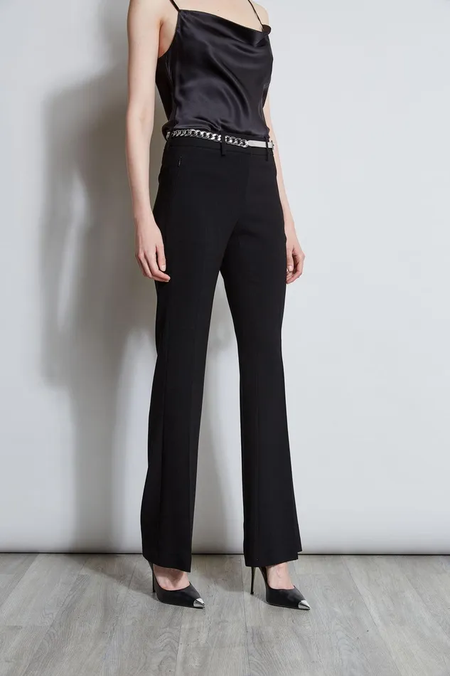 Elie Tahari Fit and Flare Pant Black Women Bottoms