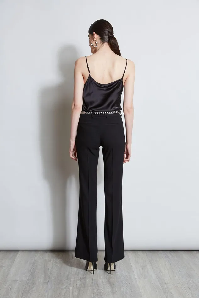 Elie Tahari Fit and Flare Pant Black Women Bottoms