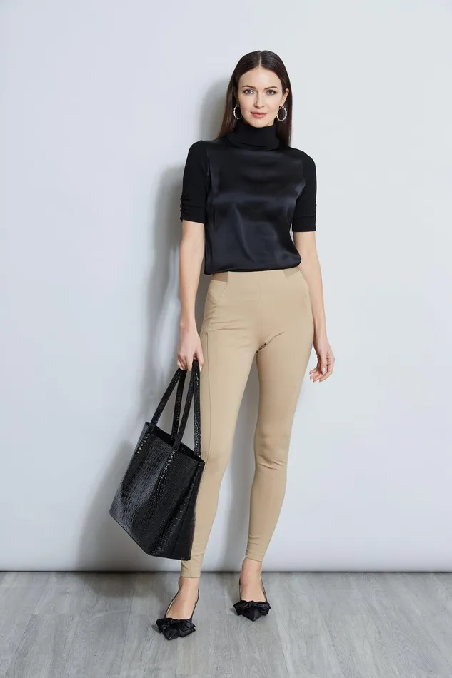 Elie Tahari Ponte Legging Sandcastle Women Bottoms Elie Tahari Ponte Legging Sandcastle Women Bottoms