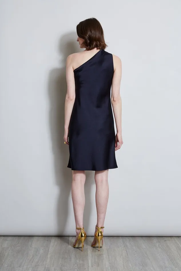 Elie Tahari Satin Scarf Dress Stargazer Women Dresses and Jumpsuits