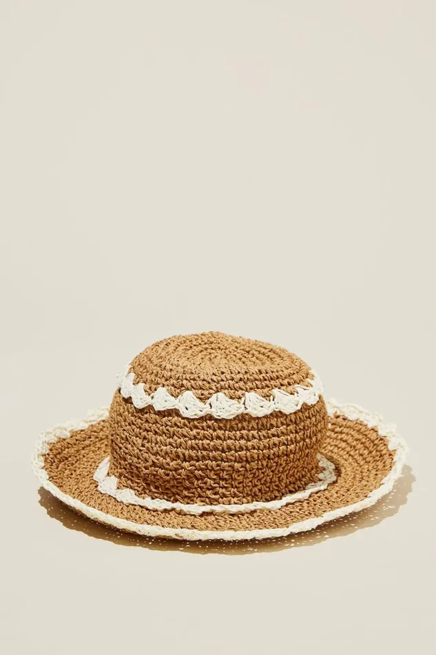 Emme Straw Bucket Hat Natural Women Cotton On Hats