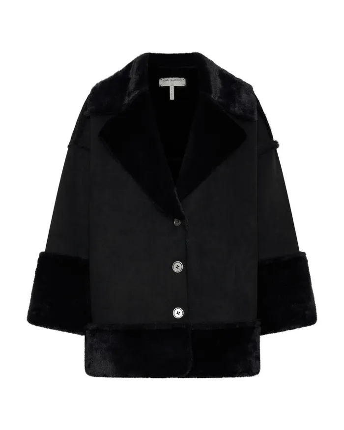 FAUX SHEARLING AVIATOR COAT Women One Teaspoon Jackets FAUX SHEARLING AVIATOR COAT Women One Teaspoon Jackets