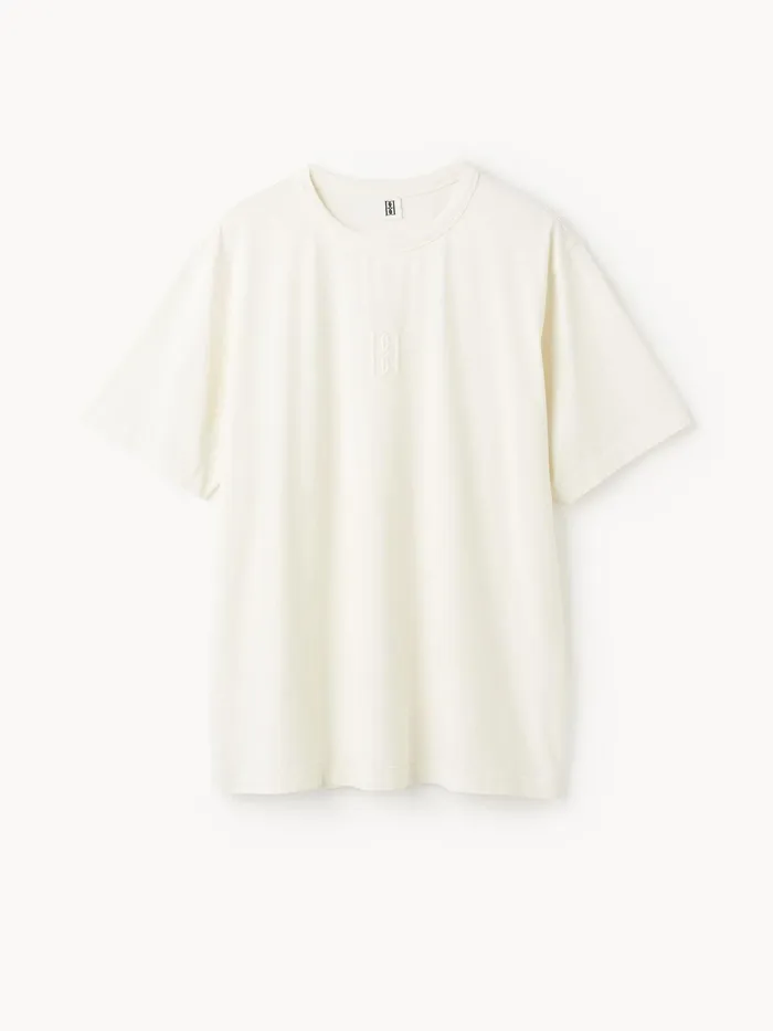 Fayeh Organic Cotton TShirt Soft White Women By Malene Birger Tops and Blouses