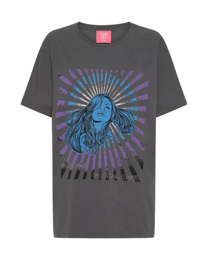 FEEL REAL ORGANIC UNISEX TEE Women One Teaspoon Graphic Tees FEEL REAL ORGANIC UNISEX TEE Women One Teaspoon Graphic Tees