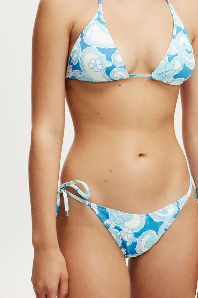 Fixed Tie Side Brazilian Bikini Bottom Kendelle Paisley Blue Women Cotton On Bikinis Fixed Tie Side Brazilian Bikini Bottom Kendelle Paisley Blue Women Cotton On Bikinis