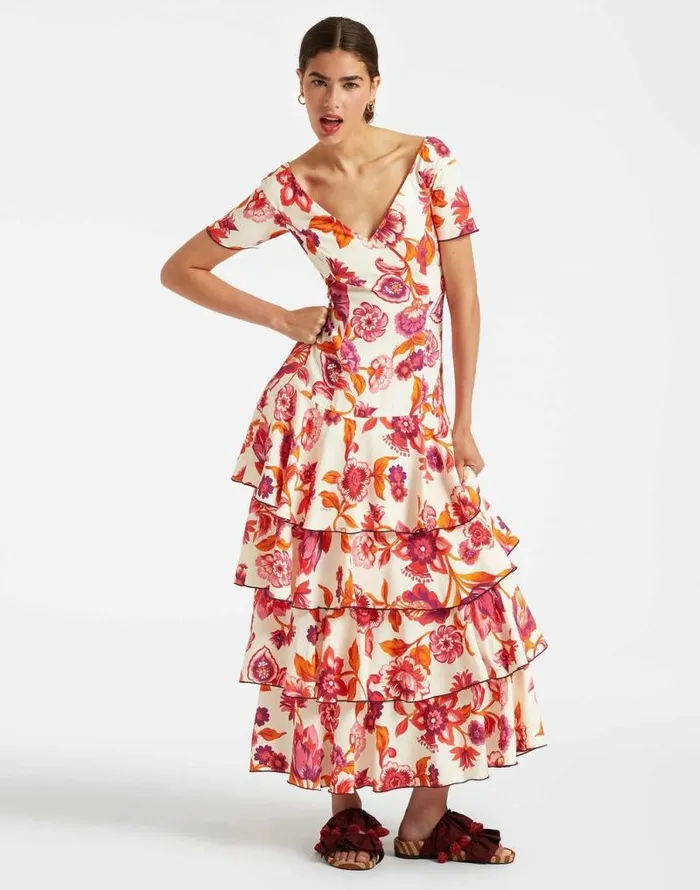 Flamenco Dress Hottie Cream Women La Double J Dresses