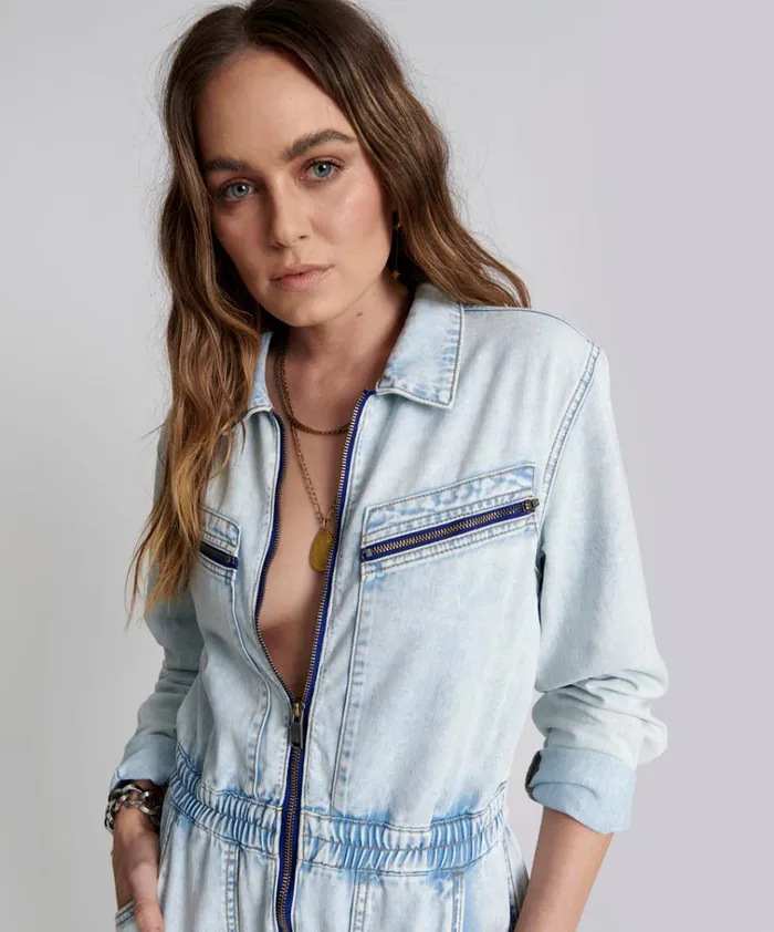 FLORENCE OLIVIA DENIM JUMPSUIT Women One Teaspoon Denim Jumpsuits FLORENCE OLIVIA DENIM JUMPSUIT Women One Teaspoon Denim Jumpsuits
