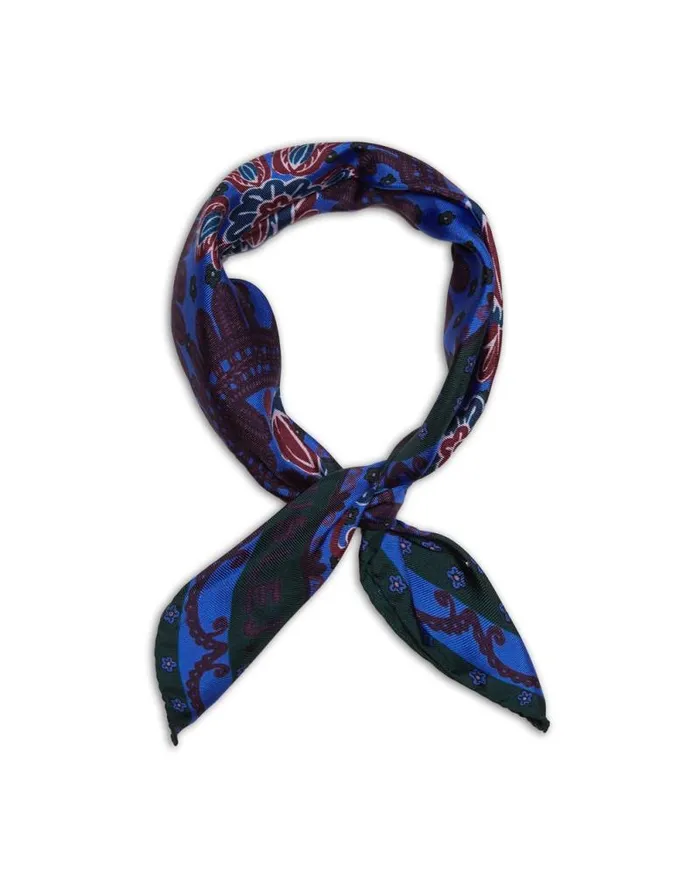 Folky Hearts Foulard 45X45 Folky Hearts Blue Women La Double J Foulards and Scarves Folky Hearts Foulard 45X45 Folky Hearts Blue Women La Double J Foulards and Scarves