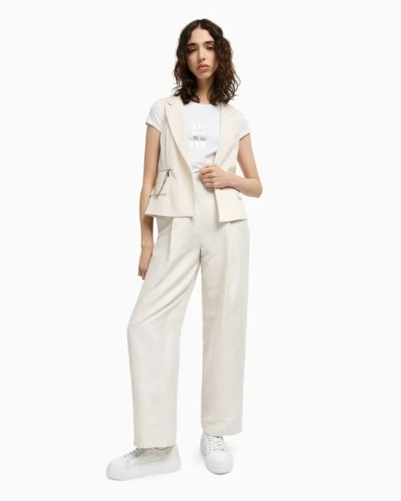 Formal Trousers White Women Armani Matching Sets Formal Trousers White Women Armani Matching Sets