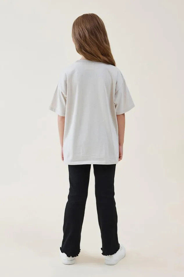 Frankie Flare Pant Black Rib Girls Cotton On Leggings Pants and Jeans Frankie Flare Pant Black Rib Girls Cotton On Leggings Pants and Jeans