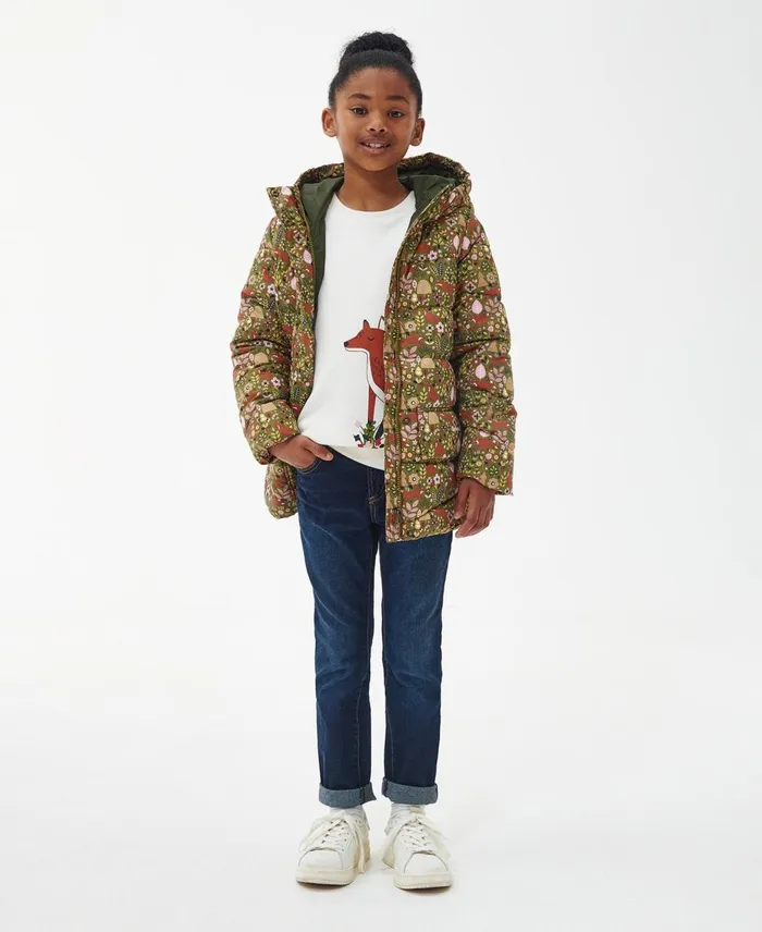 Girls Quilted Jackets Barbour Girls039 Bracken Printed Quilted Jacket Woodland Fox Girls Quilted Jackets Barbour Girls039 Bracken Printed Quilted Jacket Woodland Fox