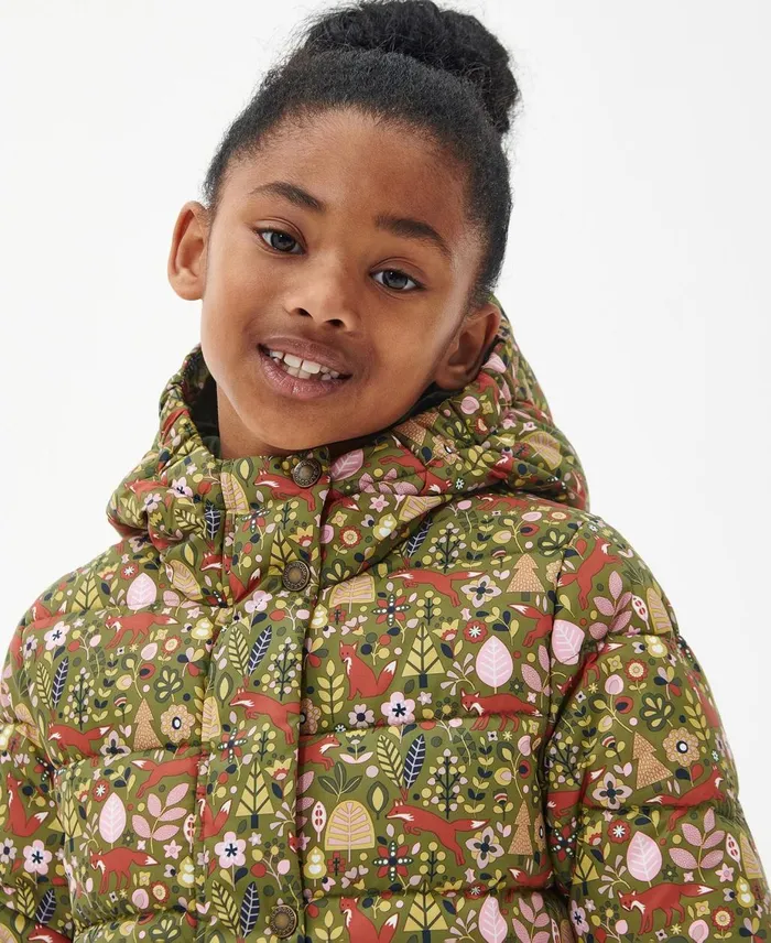Girls Quilted Jackets Barbour Girls039 Bracken Printed Quilted Jacket Woodland Fox Girls Quilted Jackets Barbour Girls039 Bracken Printed Quilted Jacket Woodland Fox
