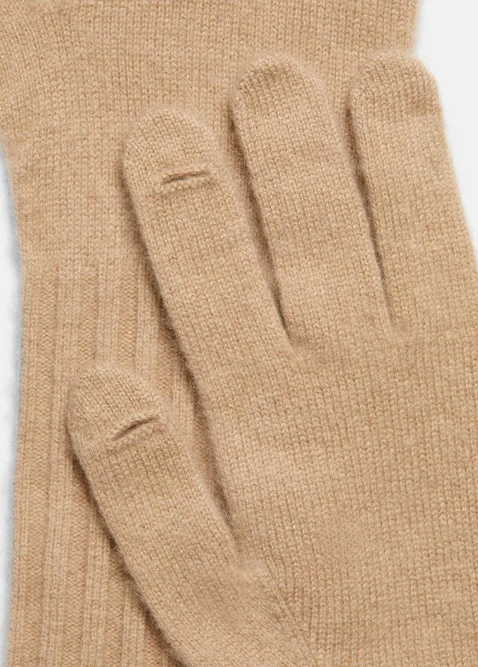 Gloves Women Vince Plush Cashmere Glove Camel Gloves Women Vince Plush Cashmere Glove Camel
