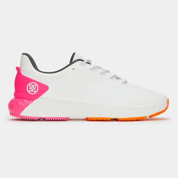 Golf Shoes Men GFORE MG4 CONTRAST GOLF SHOE Knockout Pink Shocking Orange