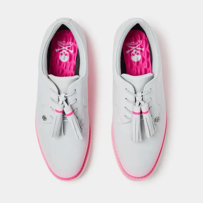 Golf Shoes Women GFORE GALLIVANTER NUBUCK LEATHER TASSEL TUXEDO GOLF SHOE Nimbus Golf Shoes Women GFORE GALLIVANTER NUBUCK LEATHER TASSEL TUXEDO GOLF SHOE Nimbus