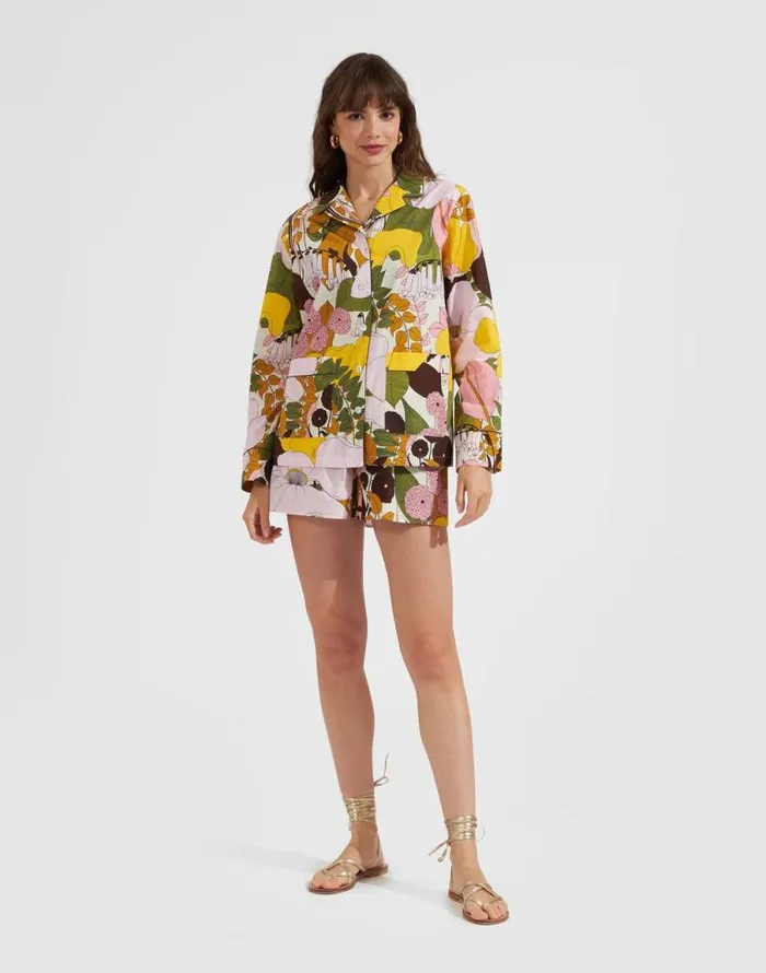Hammock Shirt Big Flower Rose Women La Double J Shirts and Tops