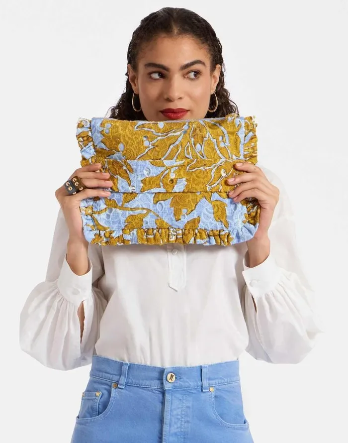 Hand Pochette Tangle Light Blue Women La Double J Bags and Pochettes