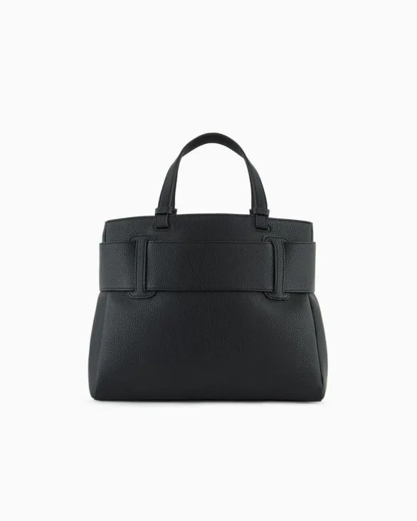 Handbag With ASV Logo Detail Black Women Armani Shoppers Handbag With ASV Logo Detail Black Women Armani Shoppers