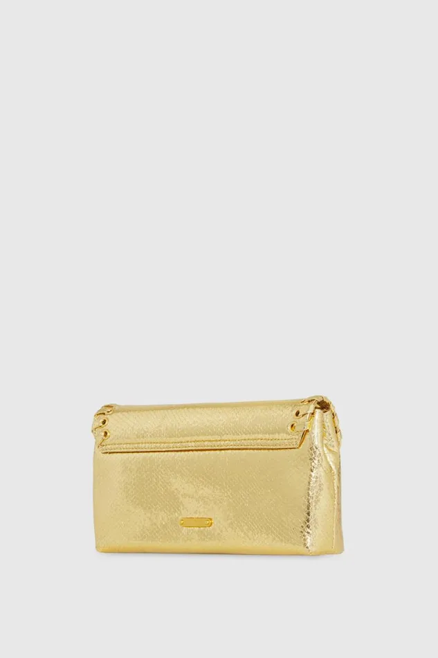 HandbagsAccessories Clutches Rebecca Minkoff Whip Clutch Gold