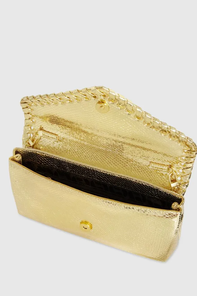 HandbagsAccessories Clutches Rebecca Minkoff Whip Clutch Gold