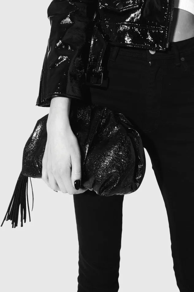 Handbags Clutches Rebecca Minkoff Ruched Clutch Deep Jadegunmetal