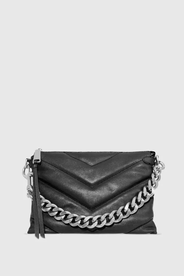 Handbags Crossbody Bags Rebecca Minkoff Edie Maxi Crossbody Blackpalladium