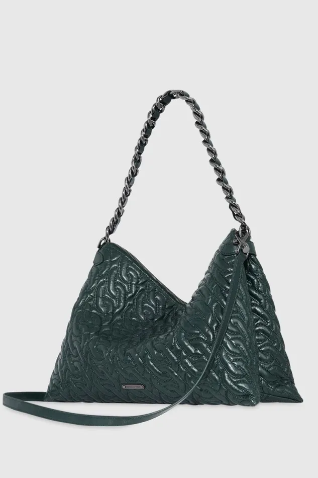 Handbags Shoulder Bags Rebecca Minkoff Chain Quilt Shoulder Bag Deep Jadegunmetal Handbags Shoulder Bags Rebecca Minkoff Chain Quilt Shoulder Bag Deep Jadegunmetal