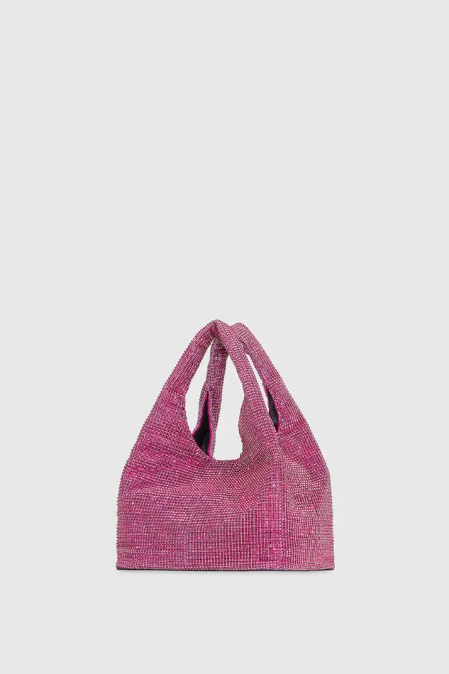 Handbags Shoulder Bags Rebecca Minkoff Crystal Mini Chain Carryall Pink