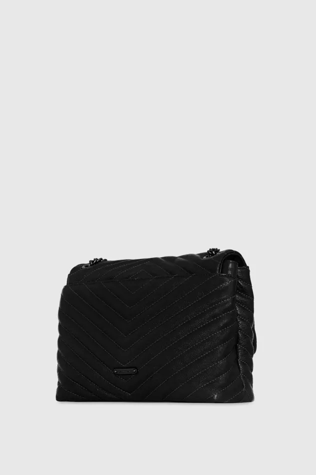 Handbags Shoulder Bags Rebecca Minkoff Edie Flap Shoulder Bag Blackblack Shellac Handbags Shoulder Bags Rebecca Minkoff Edie Flap Shoulder Bag Blackblack Shellac