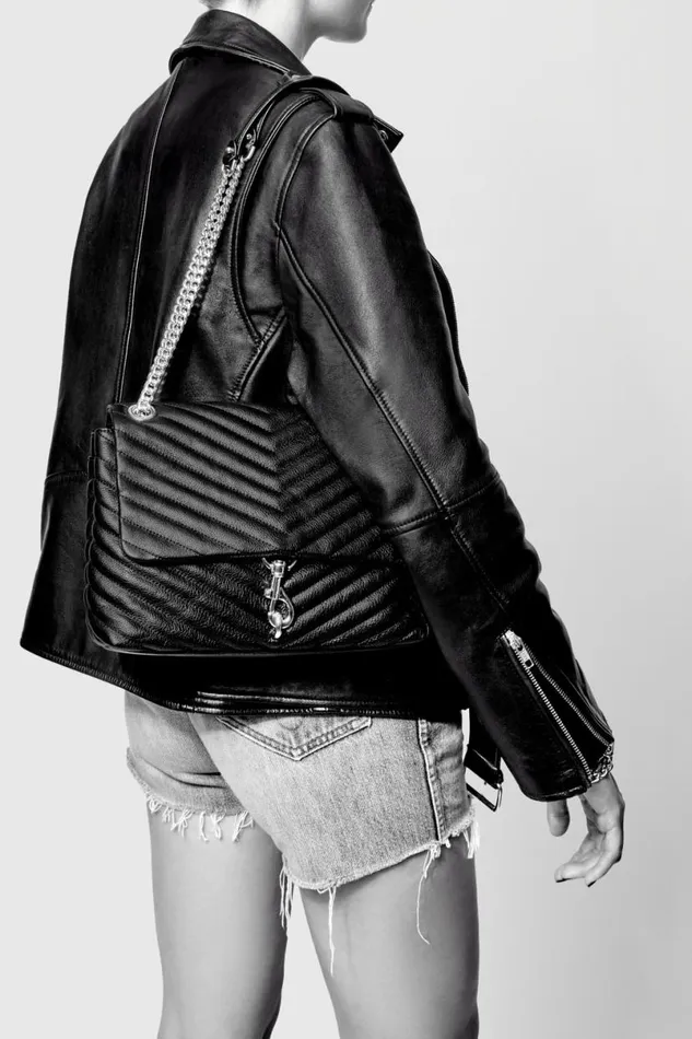 Handbags Shoulder Bags Rebecca Minkoff Edie Flap Shoulder Bag Blackblack Shellac Handbags Shoulder Bags Rebecca Minkoff Edie Flap Shoulder Bag Blackblack Shellac
