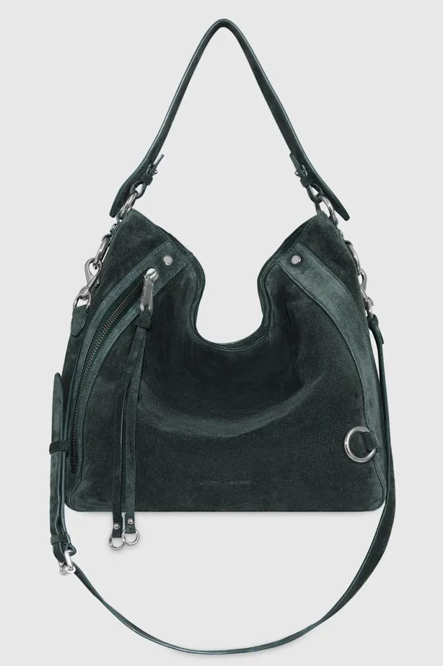 Handbags Shoulder Bags Rebecca Minkoff MAB Hobo Deep Jadegunmetal