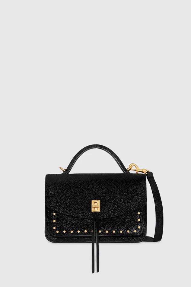 Handbags Top Handle Bags Rebecca Minkoff Darren Small Messenger Blackantique Brass Handbags Top Handle Bags Rebecca Minkoff Darren Small Messenger Blackantique Brass