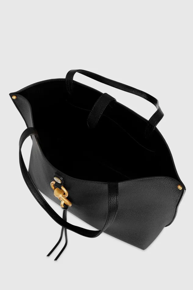 Handbags Tote Bags Rebecca Minkoff Megan Tote Blackantique Brass